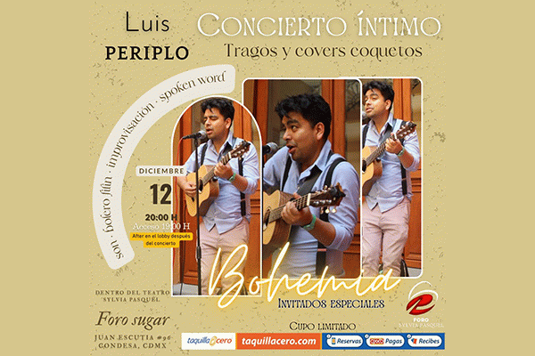 Luis Periplo, Concierto íntimo